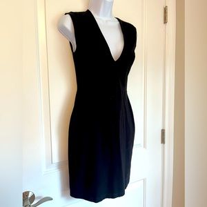 Lulu’s Black Deep V Neck Bodycon Mini Dress